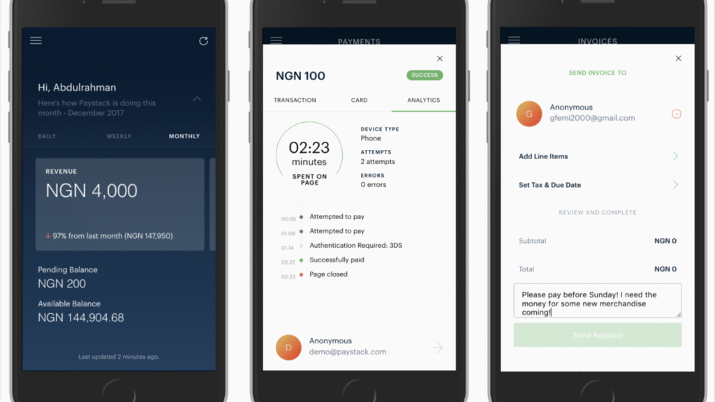 Paystack mockup, Source: Paystack